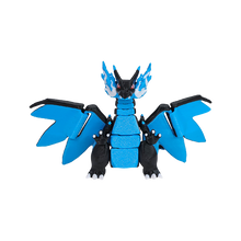 Lade das Bild in den Galerie-Viewer, Bewegliche Mega Glurak X Pokemon Figur mit Ei Mega Charizard