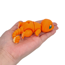 Lade das Bild in den Galerie-Viewer, Bewegliche Glumanda Charmander Pokemon Figur mit Pokeball
