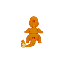 Lade das Bild in den Galerie-Viewer, Bewegliche Glumanda Charmander Pokemon Figur mit Pokeball