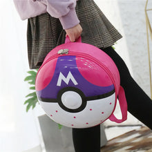 Lade das Bild in den Galerie-Viewer, Kinder Rucksack im Pokeball Aussehen - viele Motive