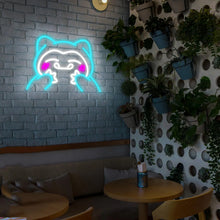 Lade das Bild in den Galerie-Viewer, Snorlax Relaxo LED Neon Wandlampe Pokemon Wand Deko
