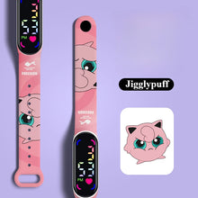 Lade das Bild in den Galerie-Viewer, Bunte Pokemon LED Kinder Armbanduhren mit Farbdisplay