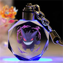 Lade das Bild in den Galerie-Viewer, Bunte Pokémon Pikachu Kristall Keychain Anhänger