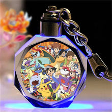 Lade das Bild in den Galerie-Viewer, Bunte Pokémon Pikachu Kristall Keychain Anhänger