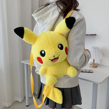 Lade das Bild in den Galerie-Viewer, Niedliche Pikachu, Glumanda, Glurak u. a. Flauschige Pokemon Tasche Rucksack