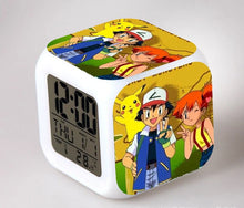 Lade das Bild in den Galerie-Viewer, Pokemon Anime Wecker mit LED und Alarm Funktion in vielen Motiven