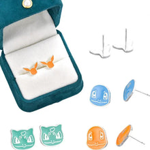 Lade das Bild in den Galerie-Viewer, Tolle Pokemon Ohrstecker Pikachu, Schiggy, Evoli, Glumanda oder Bisasam