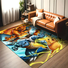 Lade das Bild in den Galerie-Viewer, Glurak, Turtok, Bisasam u. a. Pokemon Teppich