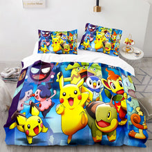 Lade das Bild in den Galerie-Viewer, Pikachu Bettwäsche in buten Pokemon Motiven