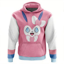 Lade das Bild in den Galerie-Viewer, Feelinara Hoodie Sylveon Pokemon Pullover in Blau oder Pink