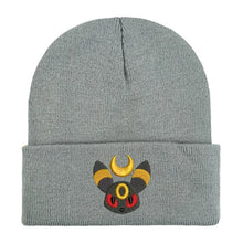 Lade das Bild in den Galerie-Viewer, Warme Nachtara Umbreon Beanie Winter Herbst Mütze