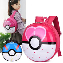 Lade das Bild in den Galerie-Viewer, Kinder Rucksack im Pokeball Aussehen - viele Motive