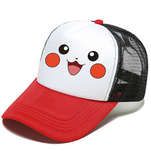Lade das Bild in den Galerie-Viewer, Fröhliche Baseball Caps mit Pokemon Pikachu Motiven für Kinder oder Erwachsene