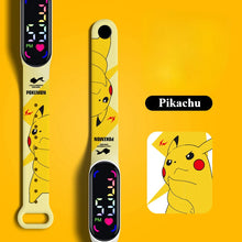 Lade das Bild in den Galerie-Viewer, Bunte Pokemon LED Kinder Armbanduhren mit Farbdisplay