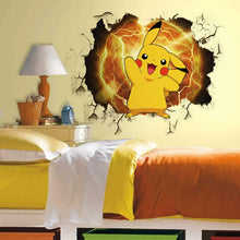 Lade das Bild in den Galerie-Viewer, Großer Pikachu Wandaufkleber Pokemon Wand-Tattoo