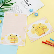 Lade das Bild in den Galerie-Viewer, 10Per Set Pokemon Pikachu Einladungskarten, Brief mit Umschlag