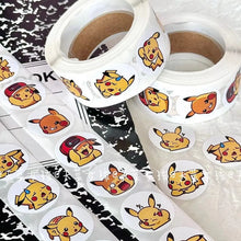 Lade das Bild in den Galerie-Viewer, Pikachu oder Pokemon Aufkleber 500 Stk. auf Rolle