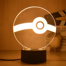 Lade das Bild in den Galerie-Viewer, Pokemon Anime Warmlicht Nachtlicht Deko Lampe