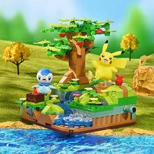Lade das Bild in den Galerie-Viewer, Pokémon Baustein Spielzeug Sets (Pikachu Sonnenblume, Enton und Flegmon oder Pikachu und Plinfa)