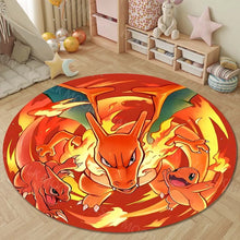 Lade das Bild in den Galerie-Viewer, Runder Glurak Teppich – Feuer & Stil für dein Zuhause