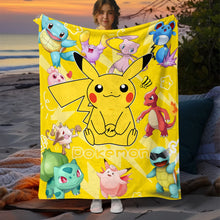 Lade das Bild in den Galerie-Viewer, Kuschelige Decken mit Pokemon Motiven zum kuscheln und wohlfühlen
