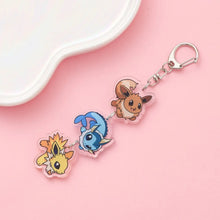 Lade das Bild in den Galerie-Viewer, Süße Pokeom Anime Acrylic Schlüsselanhänger Keychains