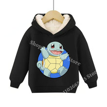 Lade das Bild in den Galerie-Viewer, Warme gefütterte Kinder Pullies Hoodies mit Pokemon Motiven