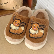 Lade das Bild in den Galerie-Viewer, Flauschige Evoli, Bisasam, Pikachu Kinder Hausschue