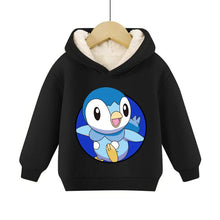 Lade das Bild in den Galerie-Viewer, Warme gefütterte Kinder Pullies Hoodies mit Pokemon Motiven