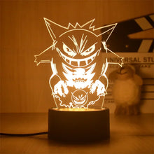 Lade das Bild in den Galerie-Viewer, Pokemon Anime Warmlicht Nachtlicht Deko Lampe