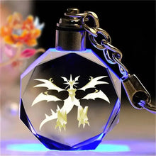 Lade das Bild in den Galerie-Viewer, Bunte Pokémon Pikachu Kristall Keychain Anhänger