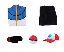 Lade das Bild in den Galerie-Viewer, Pokemon Trainer Kostüm Cosplay Set für Karneval, Fasching etc.