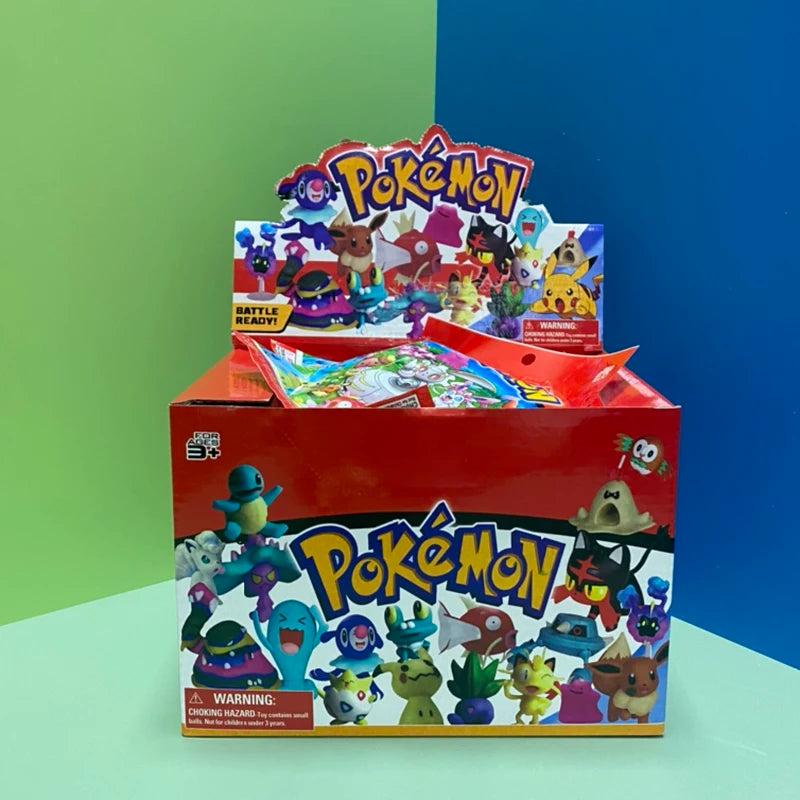 24 Stk. Pokemon Pikachu Blind Tüten in GeschenkBox mit je 1x Figur un
