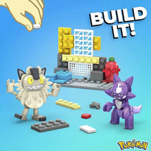 Lade das Bild in den Galerie-Viewer, MEGA Pokemon Klemm-Baustein Sets (Zigzachs und Machollo oder Mauzi und Toxel)
