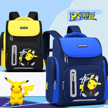 Lade das Bild in den Galerie-Viewer, Pokemon Schul Rucksack mit Pikachu Pokemon Motiv in Blau oder Gelb