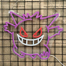 Lade das Bild in den Galerie-Viewer, Gengar Neon Wandlicht Lampe (ca. 40x33cm)