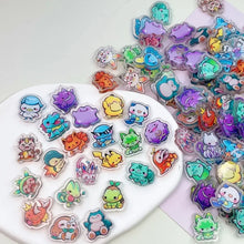 Lade das Bild in den Galerie-Viewer, Pokemon Pikachu Acryl Patches. 30 oder 60 Stk. Gengar Psyduck Snorlax