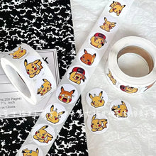 Lade das Bild in den Galerie-Viewer, Pikachu oder Pokemon Aufkleber 500 Stk. auf Rolle