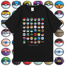 Lade das Bild in den Galerie-Viewer, Pokémon T-Shirt mit Poké Ball Sammlung