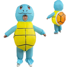 Lade das Bild in den Galerie-Viewer, Aufblasbares Squirtle Schiggy Kostüm Cosplay