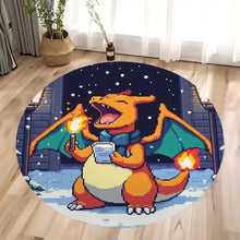 Lade das Bild in den Galerie-Viewer, Pokemon Teppich mit Weihnachts Motiven im Retro Pixel Look