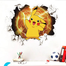 Lade das Bild in den Galerie-Viewer, Großer Pikachu Wandaufkleber Pokemon Wand-Tattoo