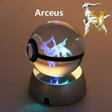 Lade das Bild in den Galerie-Viewer, Kristall Pokeball mit 3D Effekt Realxo Mewtu Pikachu uvm. kaufen