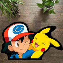 Lade das Bild in den Galerie-Viewer, Niedliche Ash Ketchum Pikachu Matte Teppich