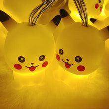 Lade das Bild in den Galerie-Viewer, Pikachu Licherkette mit 10x Pikachu (ca. 1.5M)