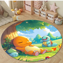 Lade das Bild in den Galerie-Viewer, Runder Glurak Teppich – Feuer & Stil für dein Zuhause