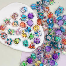 Lade das Bild in den Galerie-Viewer, Pokemon Pikachu Acryl Patches. 30 oder 60 Stk. Gengar Psyduck Snorlax