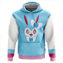 Lade das Bild in den Galerie-Viewer, Feelinara Hoodie Sylveon Pokemon Pullover in Blau oder Pink