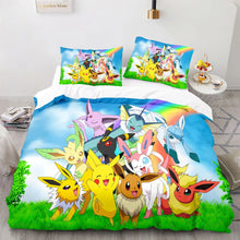 Lade das Bild in den Galerie-Viewer, Pikachu Bettwäsche in buten Pokemon Motiven