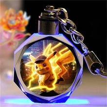 Lade das Bild in den Galerie-Viewer, Bunte Pokémon Pikachu Kristall Keychain Anhänger